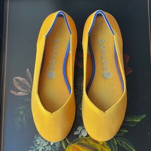 Rothy's Lemon Drop Round Toe Ballet Flats